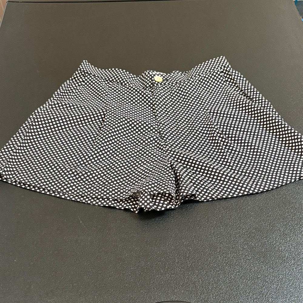 Brixton Black and White High Waist Shorts